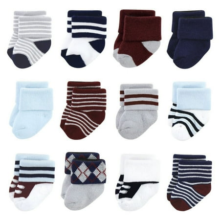 Little Treasure Infant Boy Newborn Socks, Genius, 6-12 Months