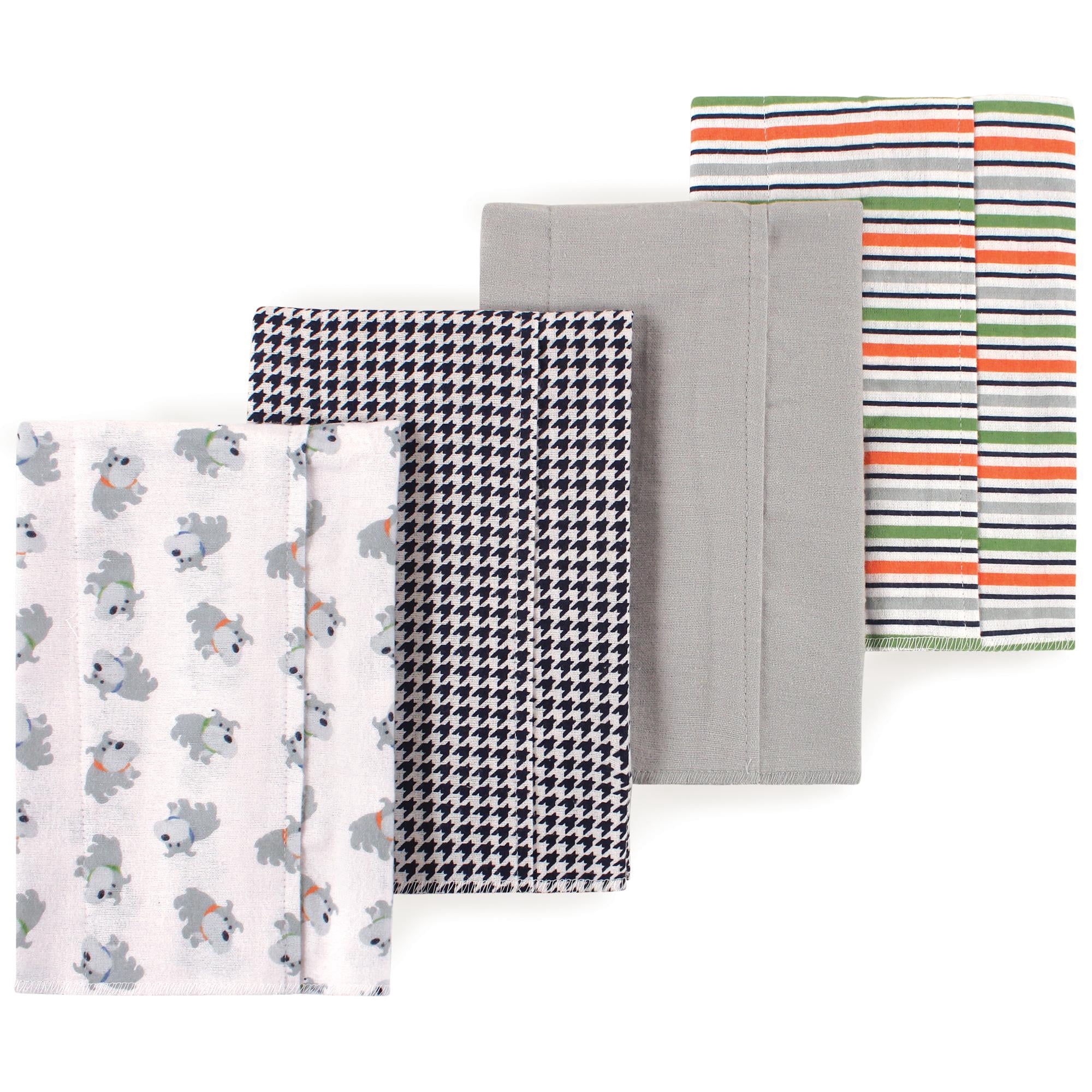 Little Treasure Luvable Friends Flannel Burp Cloths 4pk, Playful Dog