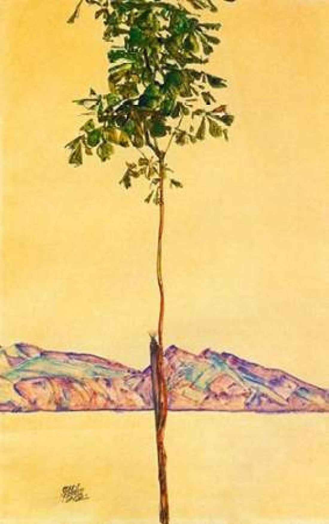 Little Tree 1912 Canvas Art - Egon Schiele (24 x 36)