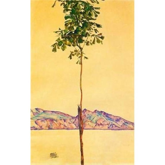 Little Tree 1912 Poster Print by Egon Schiele - 12 x 18 - Small