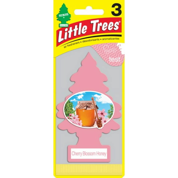 Little Trees 3 Pcs. Cherry Blossom Honey Air Freshener (Pack of 20)