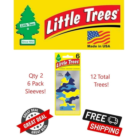 Little Trees 60967 Pina Colada Hanging Air Freshener for Car & Home 12 Pack!