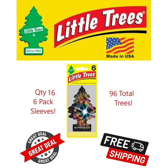 Little Trees 67303 Supernova Hanging Air Freshener for Car & Home 96 Pack!