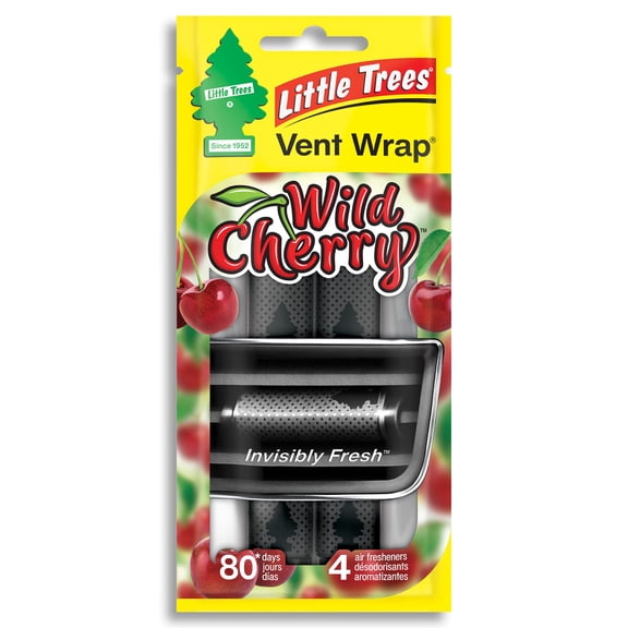Little Trees AF Vent Wrap Wild Cherry Fragrance 4-Pack