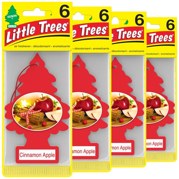 Little Trees Air Freshener Cinnamon Apple Fragrance 24-Pack