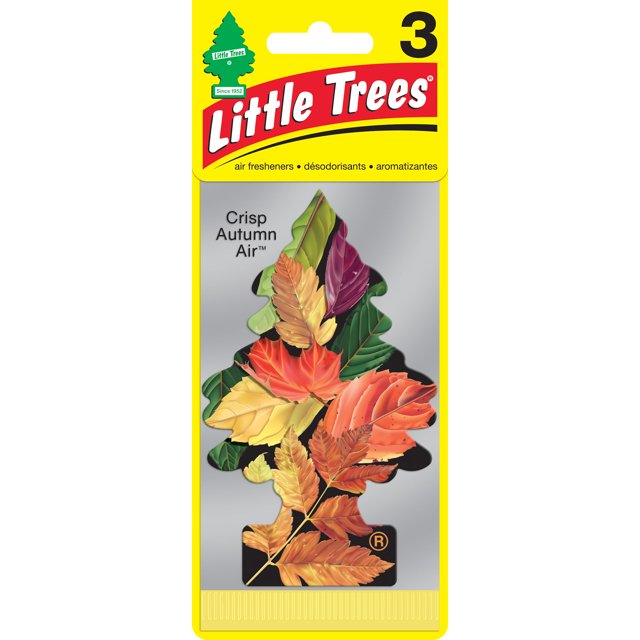 Little Trees Air Freshener Crisp Autumn Air Fragrance 3Pack