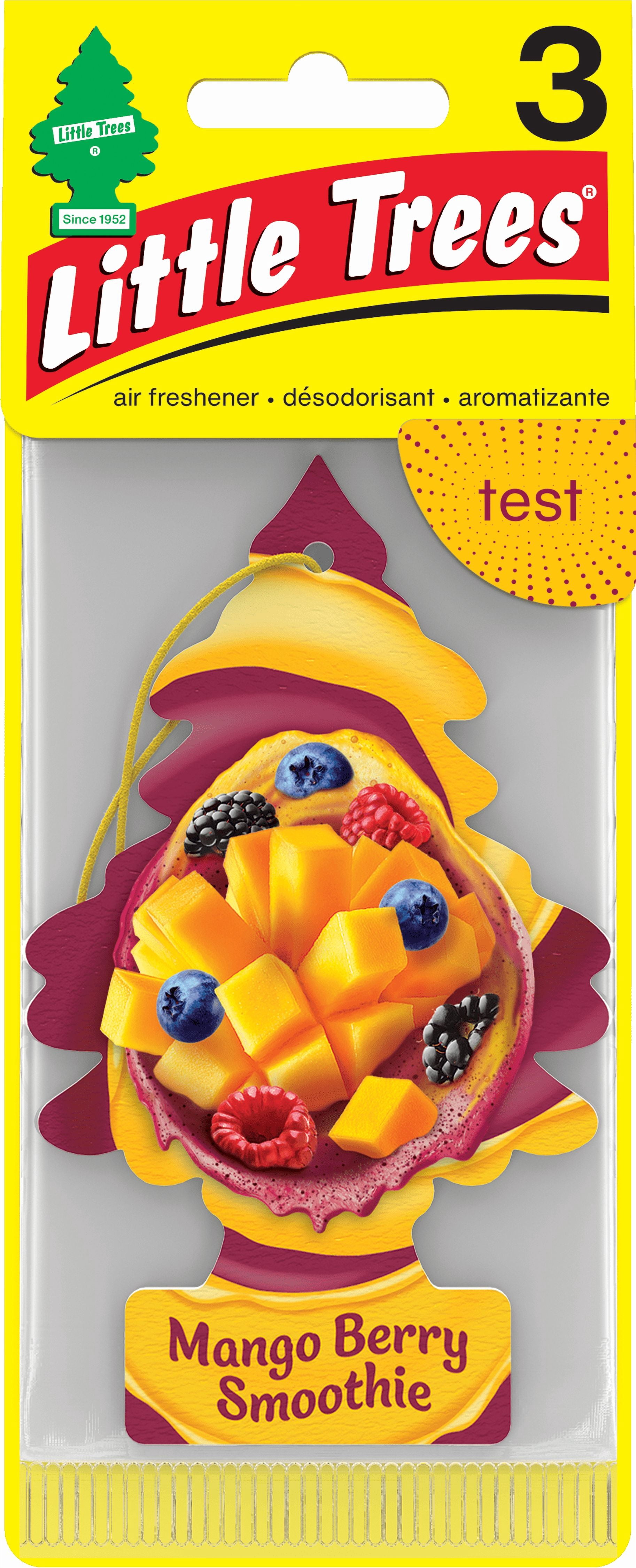 Little Trees Air Freshener Mango Berry Smoothie Fragrance 3-Pack
