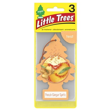 Little Trees Air Freshener Peach Ginger Spritz Fragrance 3-Pack