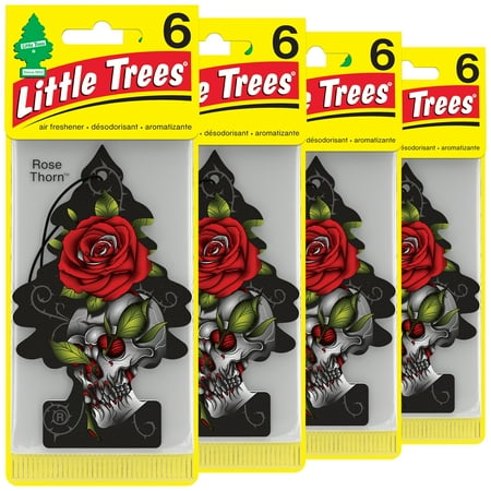 Little Trees Air Freshener Rose Thorn Fragrance 24-Pack