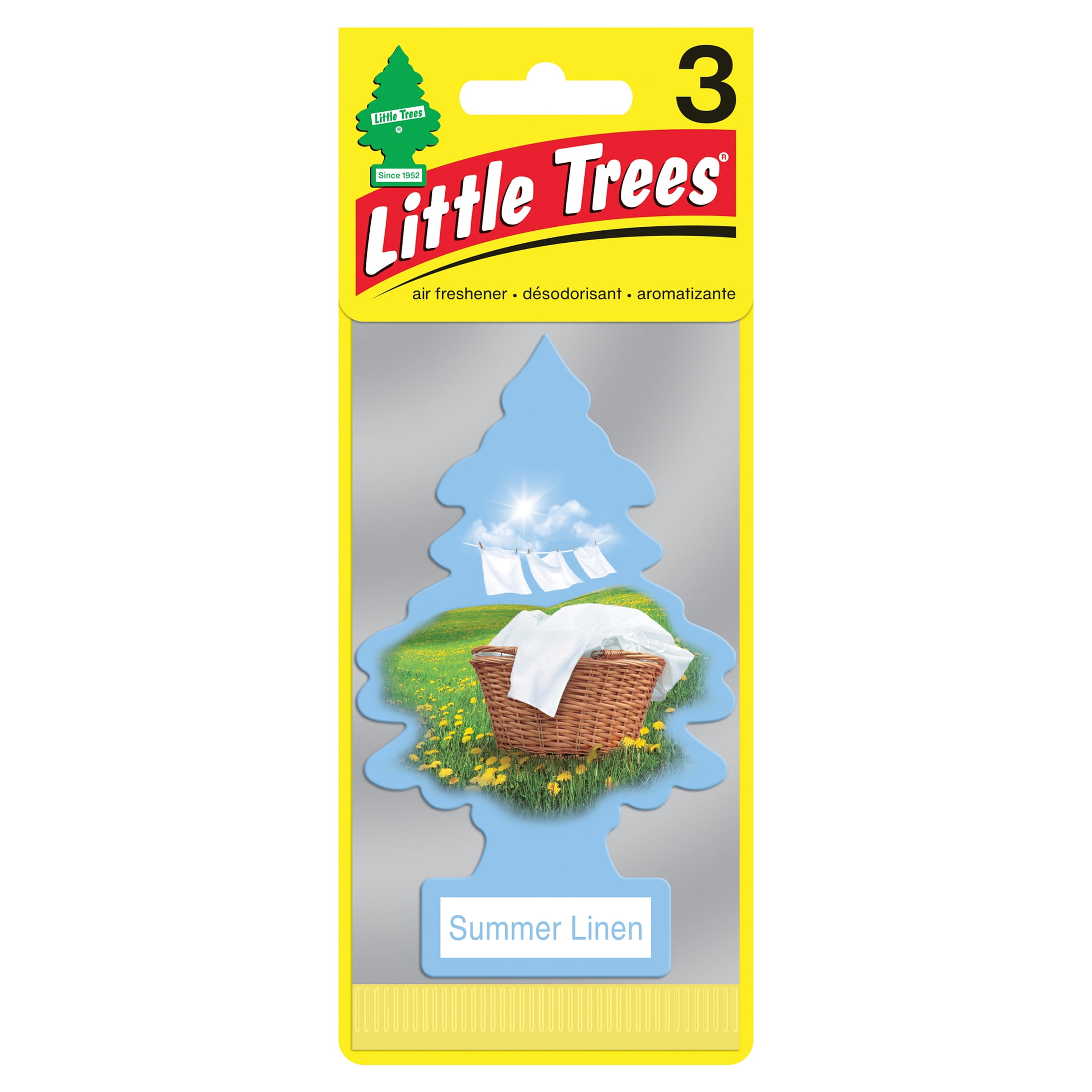 Little Trees Air Freshener Summer Linen 3Pack