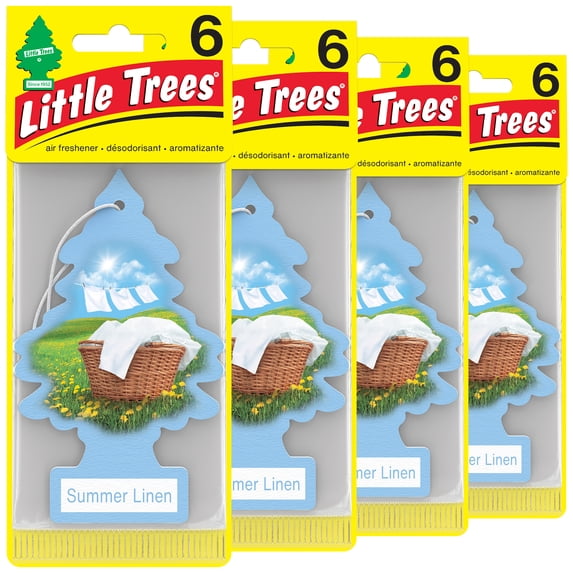 Little Trees Air Freshener Summer Linen Fragrance 24-Pack