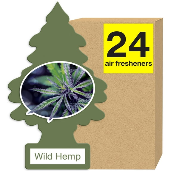 Little Trees Air Freshener Wild Hemp Fragance 24-Pack