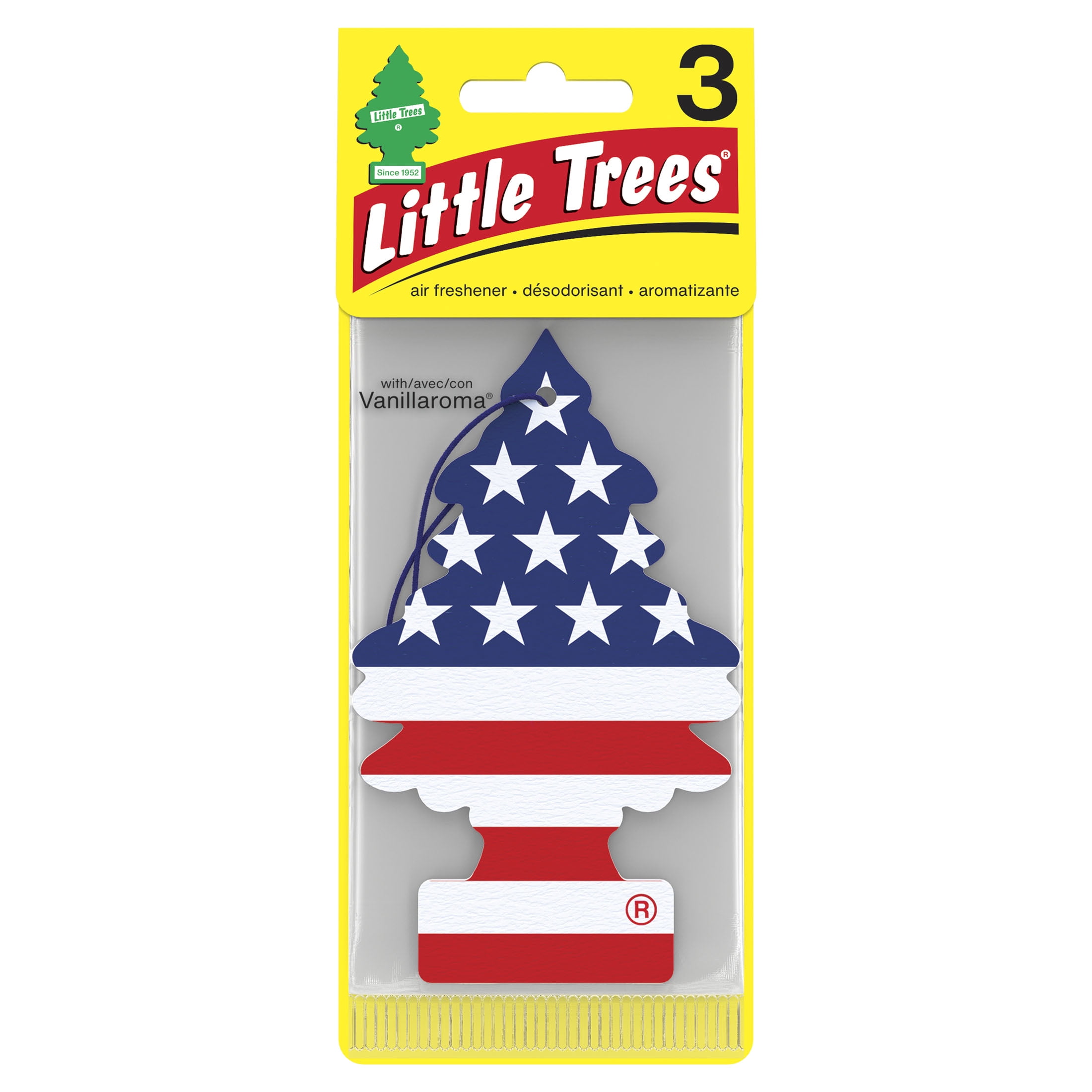 Little Trees Air Freshener America Fragrance 3-Pack