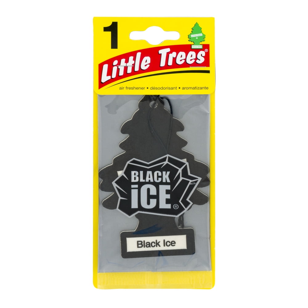 Little Trees Auto Air Freshener, Hanging Card, Black Ice, 1-Pack
