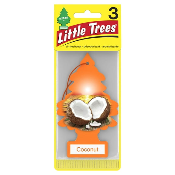 Little Trees Air Freshener Coconut Fragrance 3-Pack