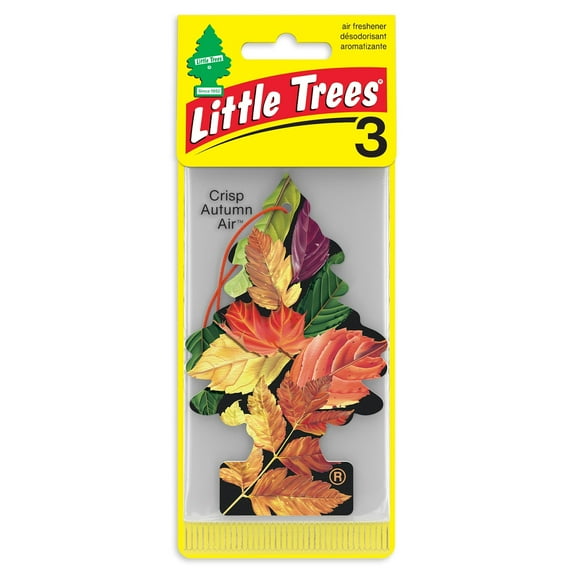 Little Trees Air Freshener Crisp Autumn Air Fragrance 3-Pack