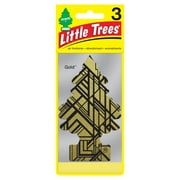 Little Trees Auto Air Freshener, Hanging Card, Gold Fragrance 3-Pack
