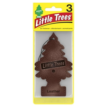 Little Trees Air Freshener Leather Fragrance 3-Pack