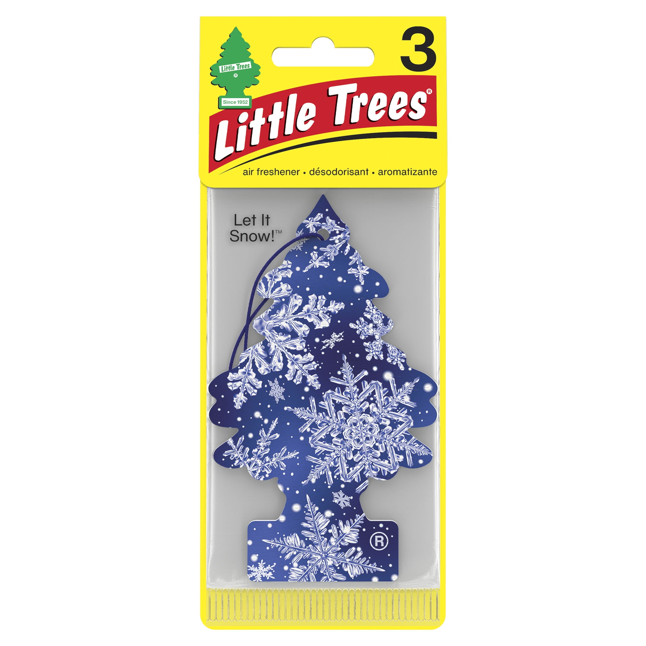 Little Trees Air Freshener Let It Snow! Fragrance 3-Pack