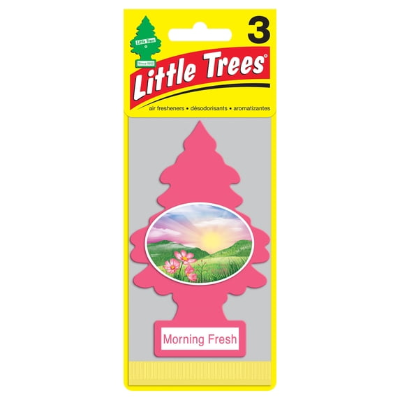 Little Trees Auto Air Freshener, Hanging Card, Morning Fresh Fragrance, 3-Pack