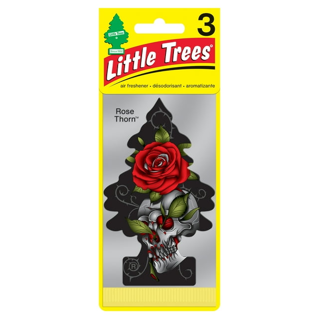 Little Trees Auto Air Freshener, Hanging Card, Rose Thorn Fragrance 3