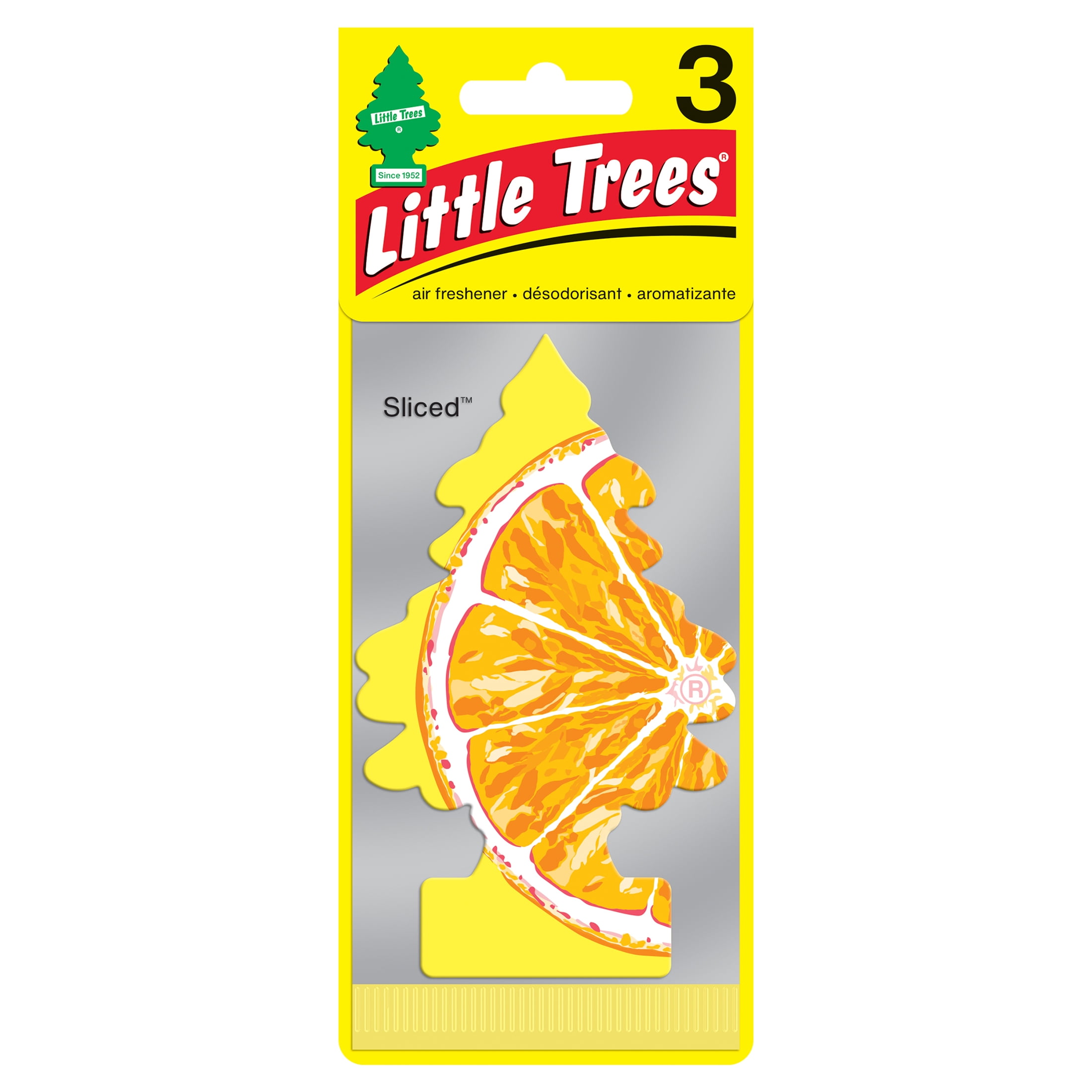 (Pack of 3) Fruity Fruit Air Fresheners - Automotive Accessory - Car  Hanging Air Fresheners (Lemon)