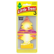 Little Trees Air Freshener Sunset Beach Fragrance 3-Pack
