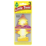 Little Trees Air Freshener Sunset Beach Fragrance 3-Pack