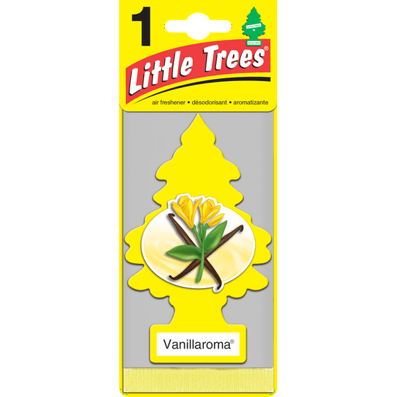 Little Trees Auto Air Freshener, Hanging Card, Vanillaroma Fragrance 1-Pack