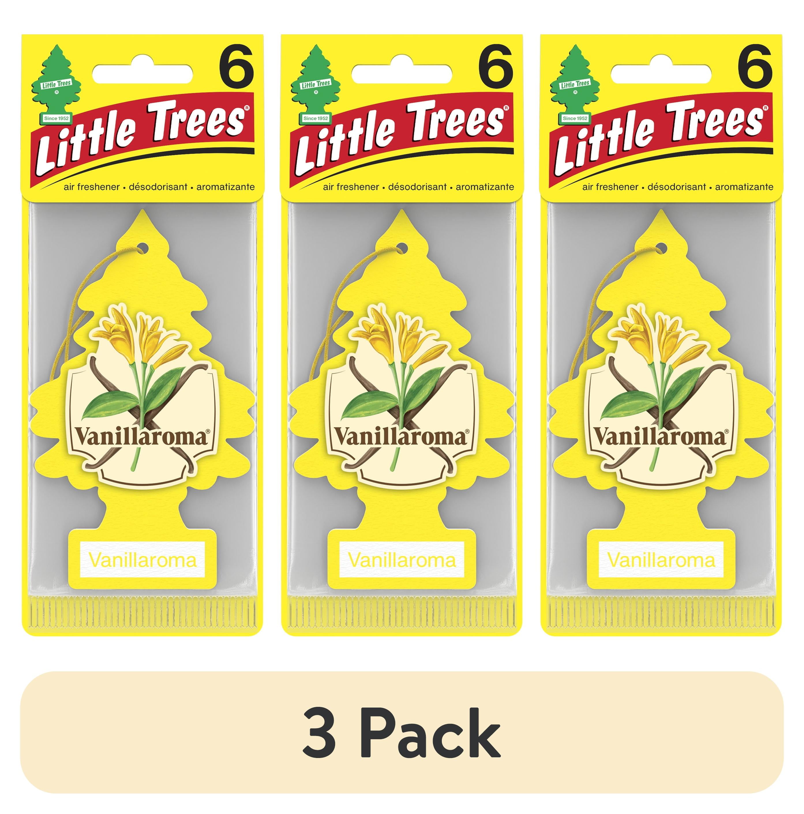 (3 pack) Little Trees Air Freshener Vanillaroma Fragrance 6-Pack