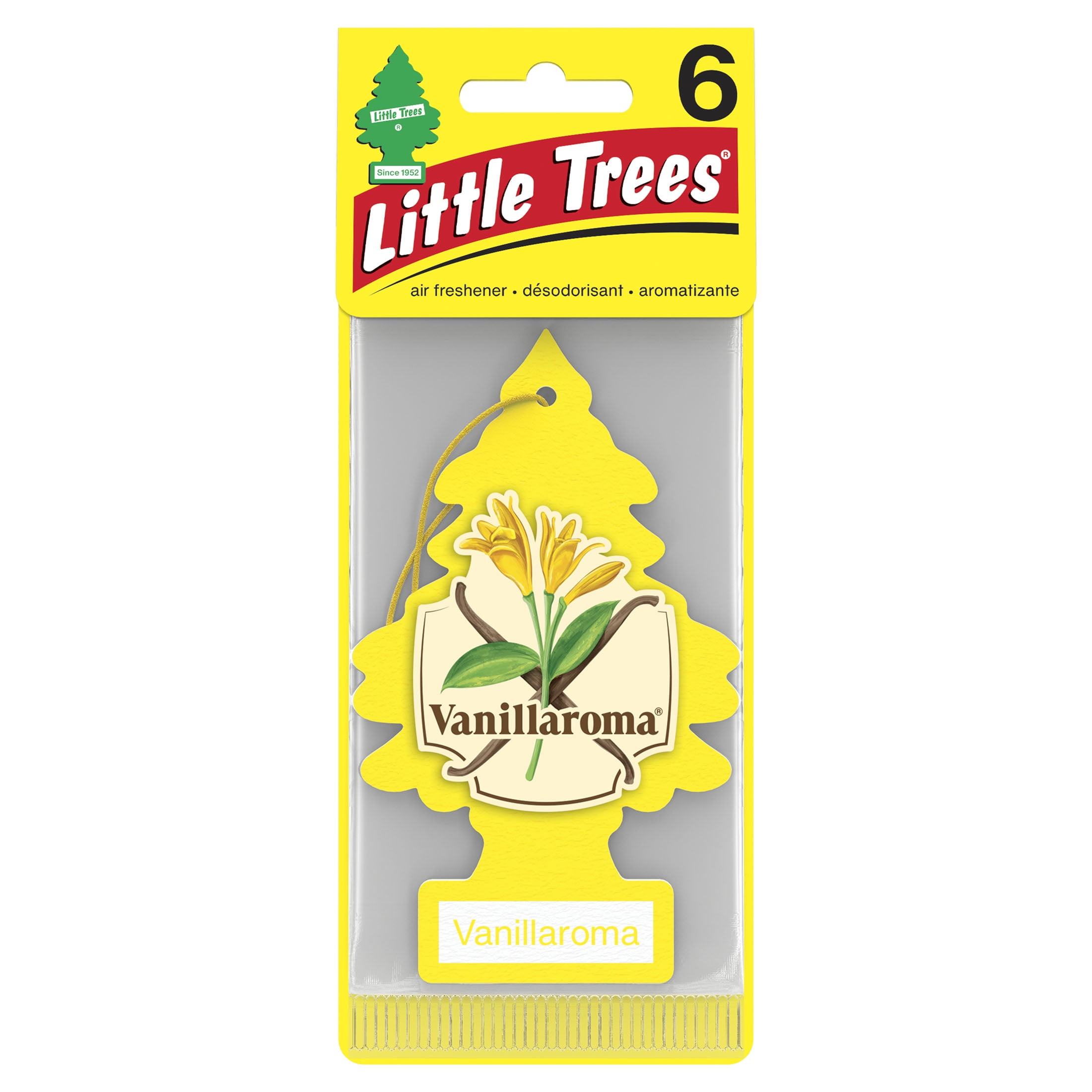 Little Trees Air Freshener Vanillaroma Fragrance 6-Pack