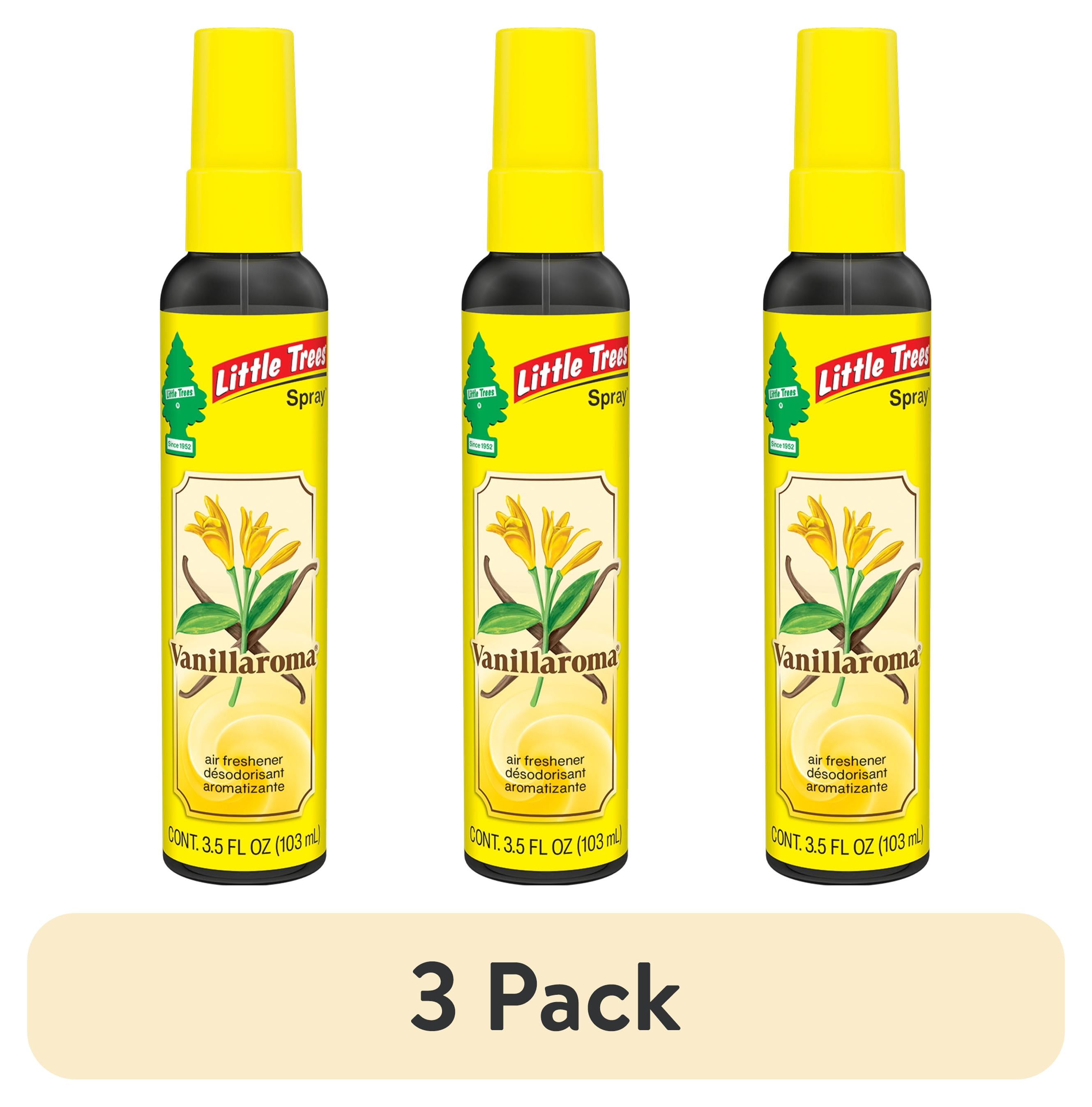 (3 pack) Little Trees Air Freshener Spray Vanillaroma 3.5 fl oz