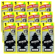 Little Trees BLACK ICE Scent Odor Eliminator Automotive Air Freshener, (12-Pack)