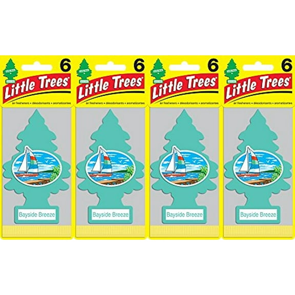 Little Trees Bayside Breeze Air Freshener, (Pack of 24)