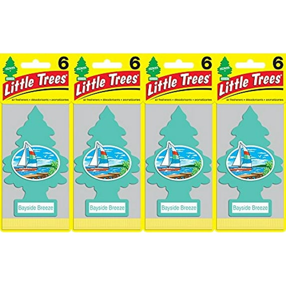 Little Trees Bayside Breeze Air Freshener, (Pack of 24)