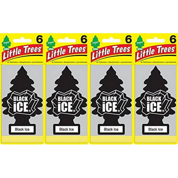 Little-Trees Black Ice Little Tree Air Freshener- 24 Pack