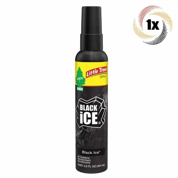 Little Trees Black Ice Scent Car Spray, Prevents Odor & Smell- 3.5Oz (1- Bottle)