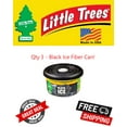 thumbnail image 1 of Little Trees Black Ice Scented Fiber Can Air Freshener for Home & Car 3 PACK!, 1 of 4