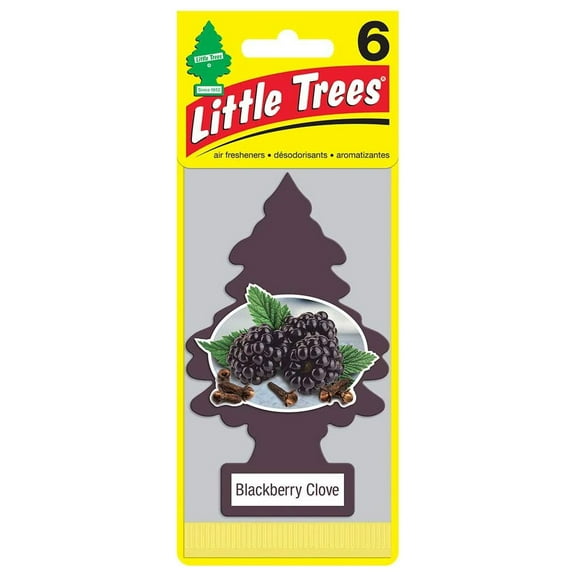 Little Trees Blackberry Clove Little Tree Air Freshener- 6 Packs