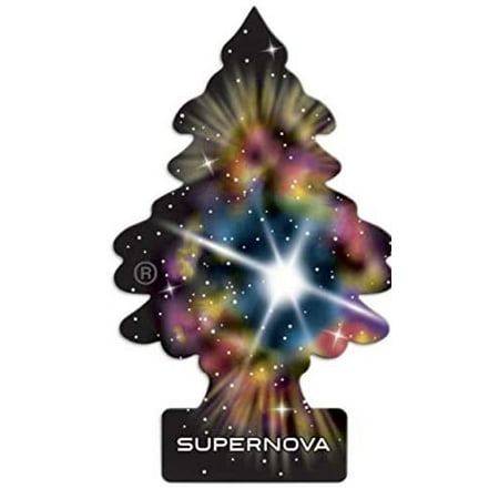 Little Trees Car Air Freshener | Hanging Paper Tree for Home or Car | Supernova | 6 Pack