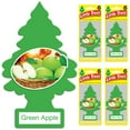 thumbnail image 1 of Little Trees Car Air Freshener | Hanging Tree Provides Long Lasting Scent for Auto or Home | Green Apple, 6-Packs (4 Count), 1 of 6