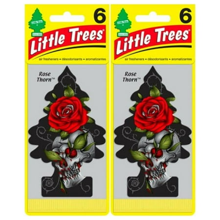 Little Trees Car Air Freshener, Little Trees Rose Thorn 12-Pack