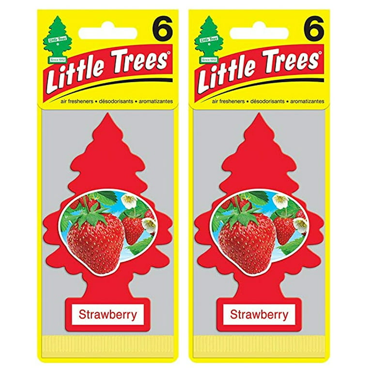 Little Trees Car Air Freshener, Little Trees Strawberry 12-Pack 