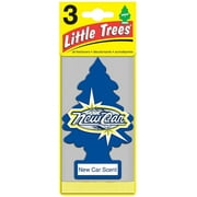 Little Trees Car Air Freshener, New Car Scent 3 ea Pack of 4