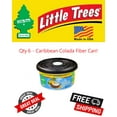 thumbnail image 1 of Little Trees Caribbean Colada Fiber Can Air Freshener for Home & Car 6 PACK!, 1 of 4