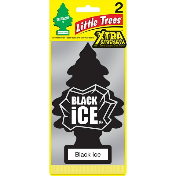 Little Trees U2P20655 Extra Strength Air Freshener Black Ice
