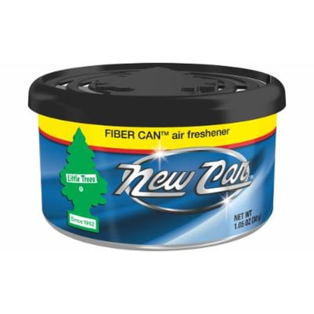 Little Trees FIBER CAN, New Car Scent (Pack of 18)