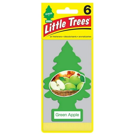 Little Trees Green Apple Little Tree Air Freshener- 6 Packs