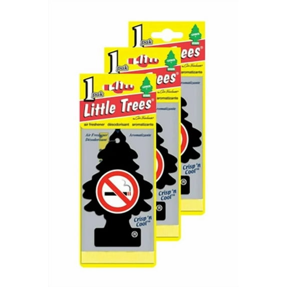 Little Trees Hanging Car And Home Air Freshener, No Smoking Scent - Pack Of 3