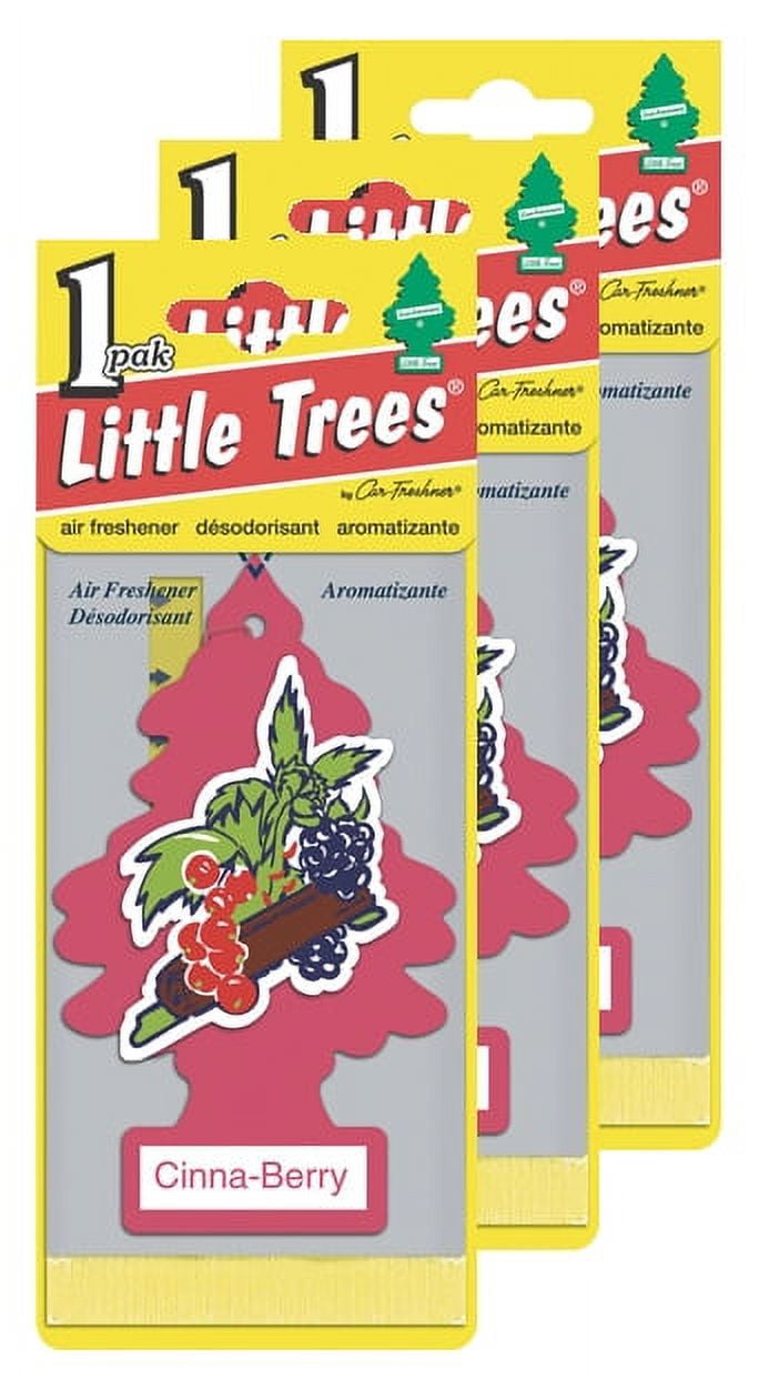 Little Trees Hanging Car and Home Air Freshener, Cinna Berry (Pack of 3